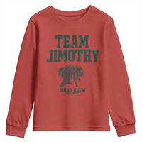 Team Jimothy Night Crew Est 2026 Viral Seattle Raccoon Youth Sweatshirt Feral Legend Trash Panda Vintage Athletic Style Graphic