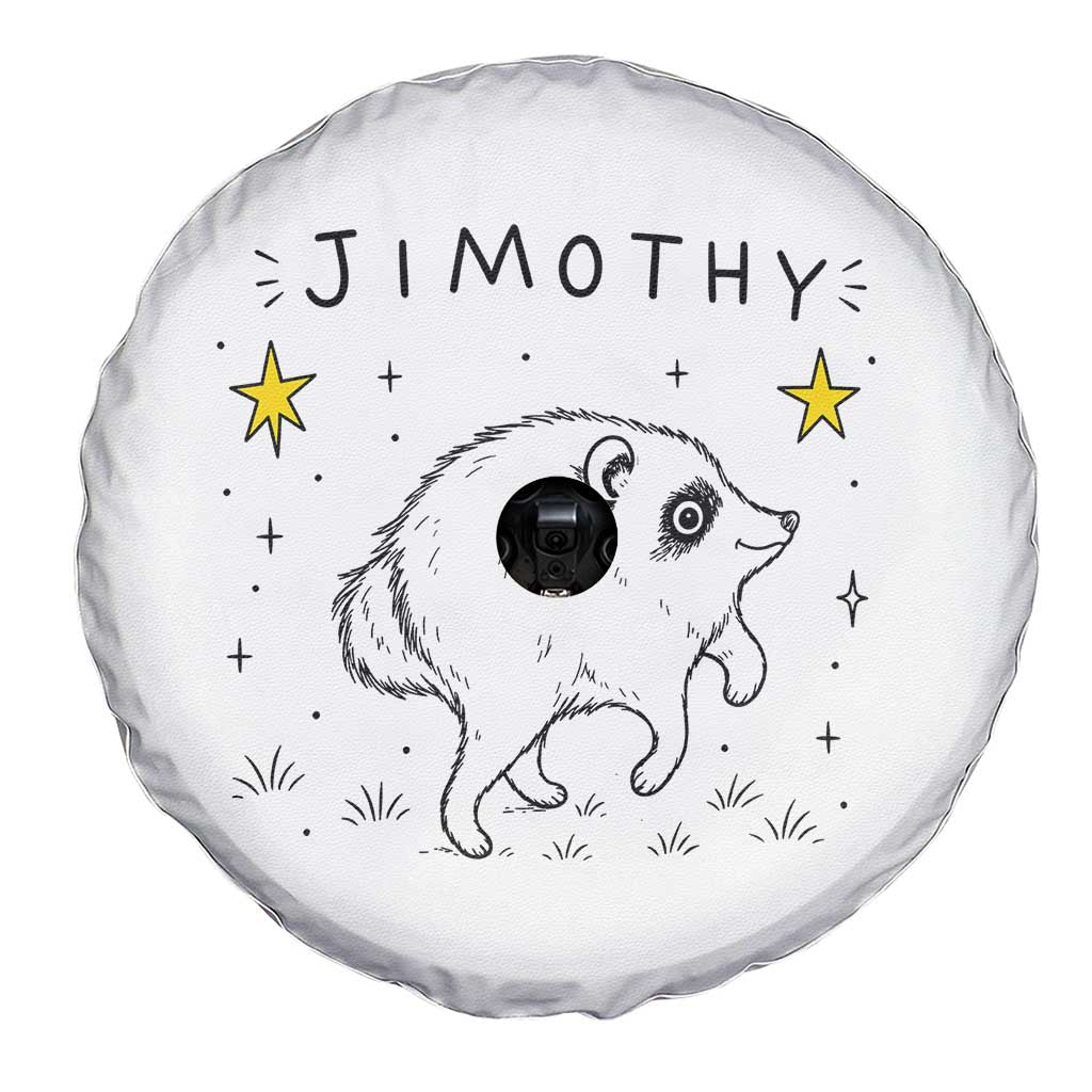 Cute Doodle Starry Jimothy the Raccoon Graphic Spare Tire Cover Viral Seattle Trash Panda