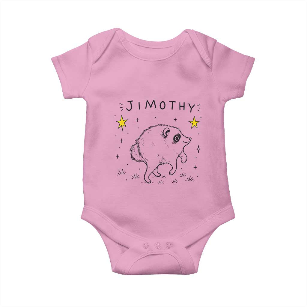 Cute Doodle Starry Jimothy the Raccoon Graphic Baby Onesie Viral Seattle Trash Panda