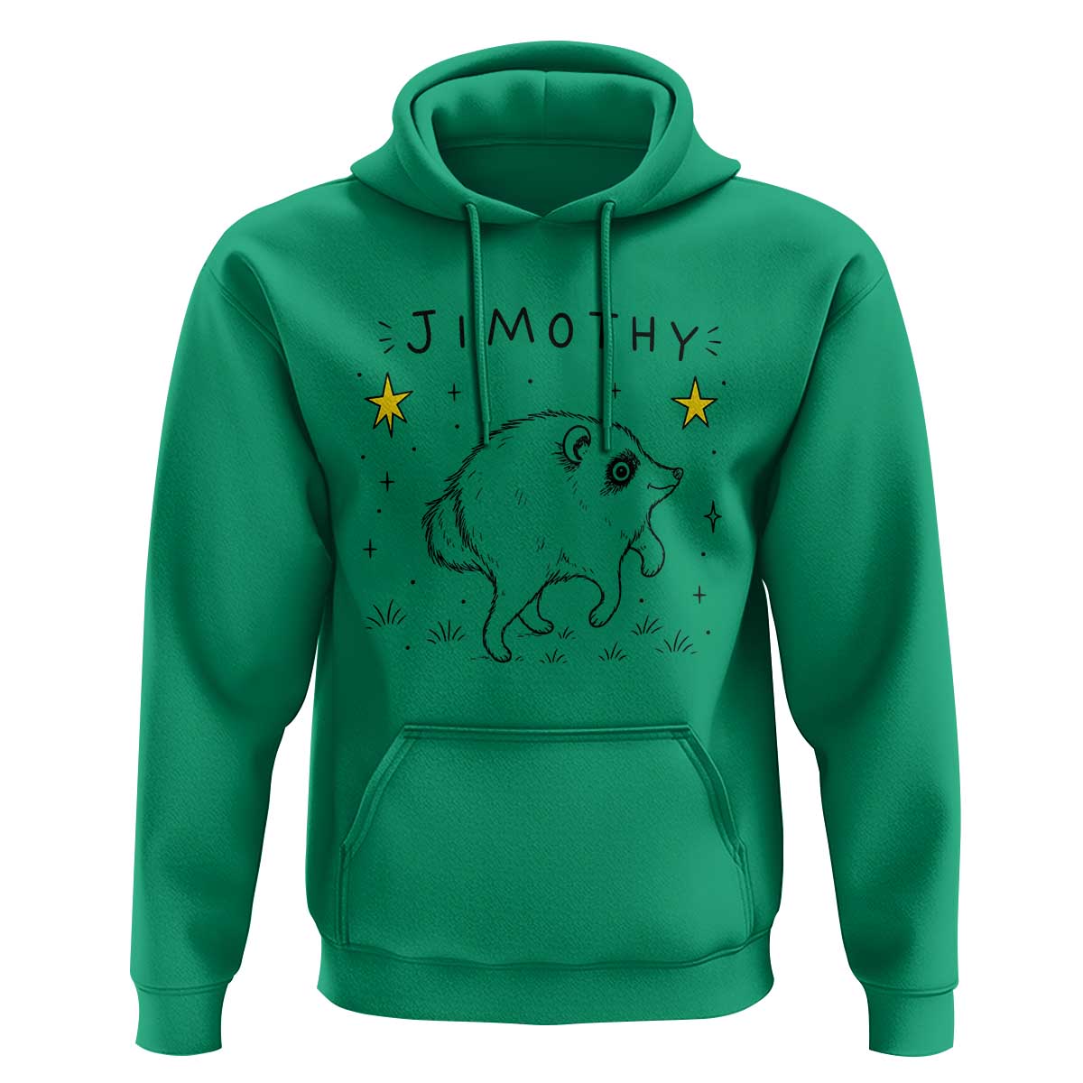 Cute Doodle Starry Jimothy the Raccoon Graphic Hoodie Viral Seattle Trash Panda