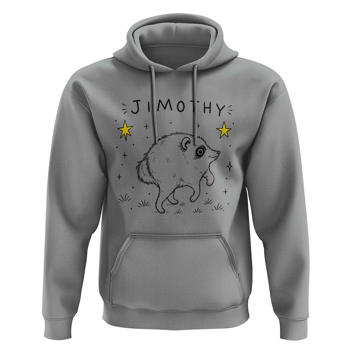Cute Doodle Starry Jimothy the Raccoon Graphic Hoodie Viral Seattle Trash Panda