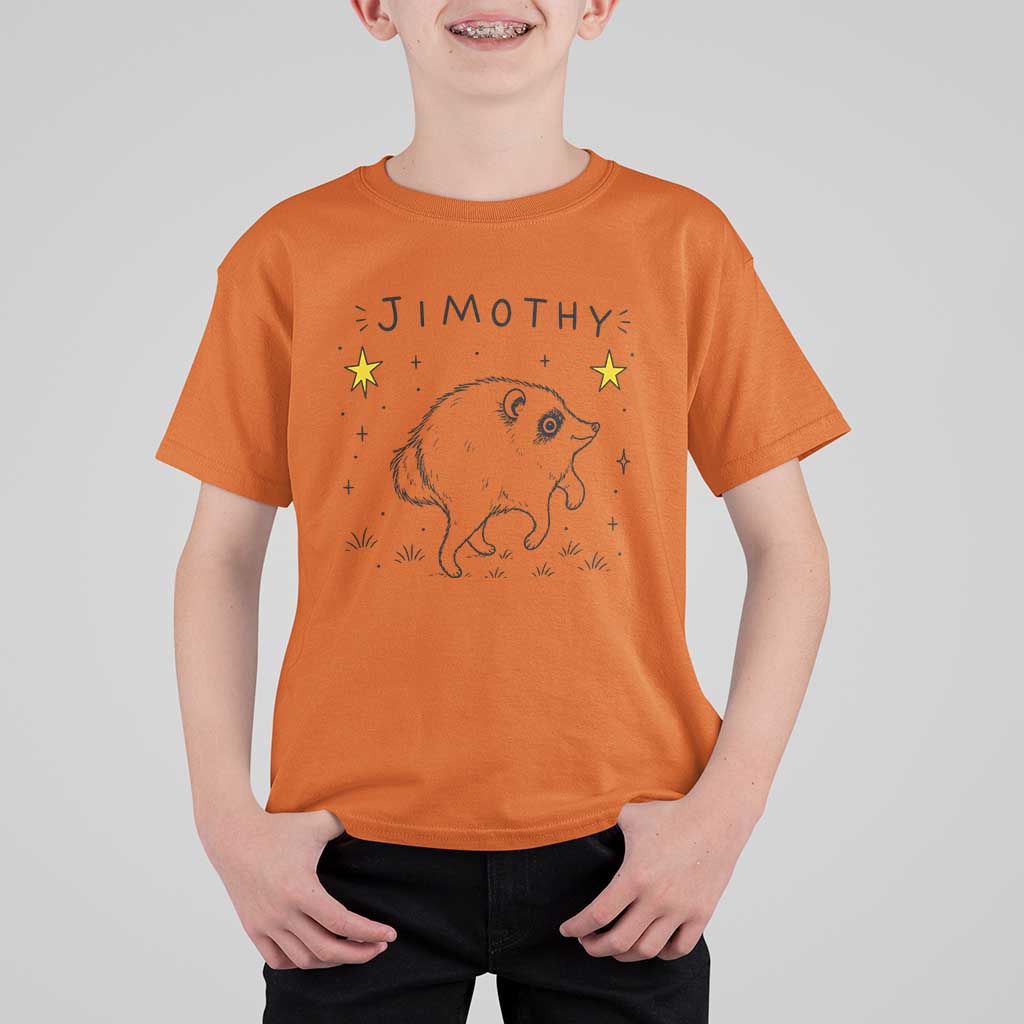 Cute Doodle Starry Jimothy the Raccoon Graphic T Shirt For Kid Viral Seattle Trash Panda