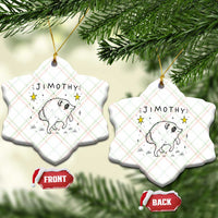 Cute Doodle Starry Jimothy the Raccoon Graphic Ceramic Ornament Viral Seattle Trash Panda