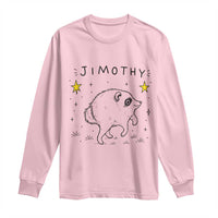 Cute Doodle Starry Jimothy the Raccoon Graphic Long Sleeve Shirt Viral Seattle Trash Panda