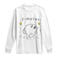 Cute Doodle Starry Jimothy the Raccoon Graphic Long Sleeve Shirt Viral Seattle Trash Panda