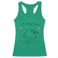 Cute Doodle Starry Jimothy the Raccoon Graphic Racerback Tank Top Viral Seattle Trash Panda
