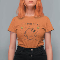 Cute Doodle Starry Jimothy the Raccoon Graphic T Shirt For Women Viral Seattle Trash Panda