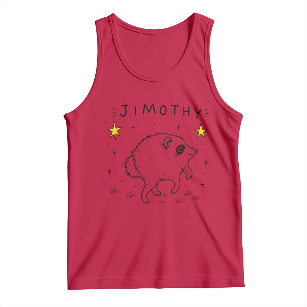 Cute Doodle Starry Jimothy the Raccoon Graphic Tank Top Viral Seattle Trash Panda