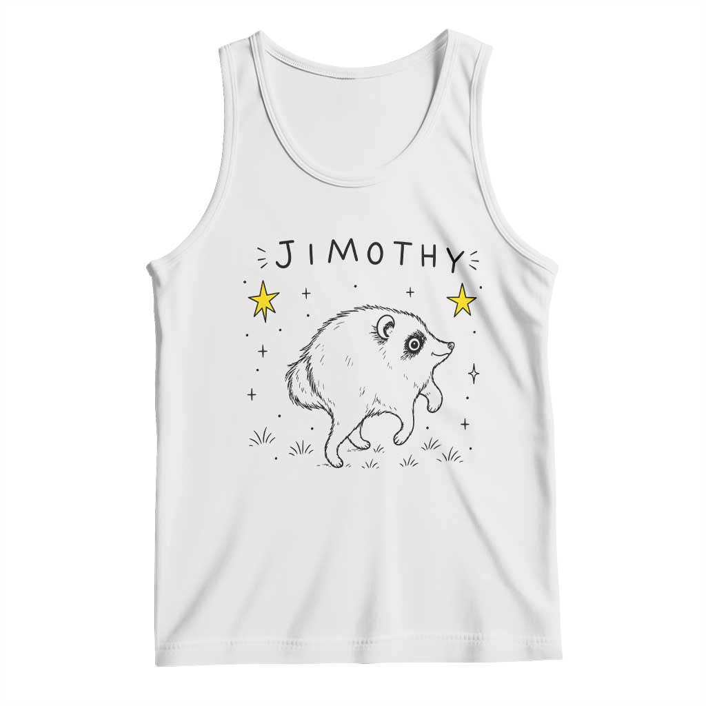 Cute Doodle Starry Jimothy the Raccoon Graphic Tank Top Viral Seattle Trash Panda