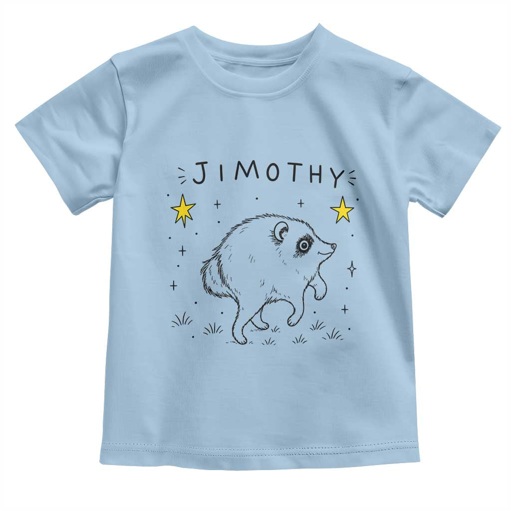 Cute Doodle Starry Jimothy the Raccoon Graphic Toddler T Shirt Viral Seattle Trash Panda