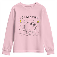 Cute Doodle Starry Jimothy the Raccoon Graphic Youth Sweatshirt Viral Seattle Trash Panda