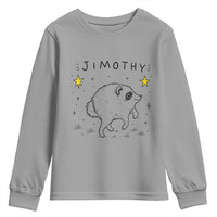 Cute Doodle Starry Jimothy the Raccoon Graphic Youth Sweatshirt Viral Seattle Trash Panda
