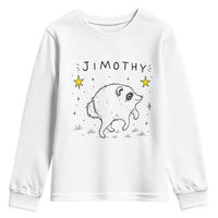 Cute Doodle Starry Jimothy the Raccoon Graphic Youth Sweatshirt Viral Seattle Trash Panda