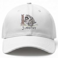 Jimothy Funny Viral Seattle Raccoon Crayon Drawing Graphic Baseball Cap Trash Panda Feral Legend Supporter