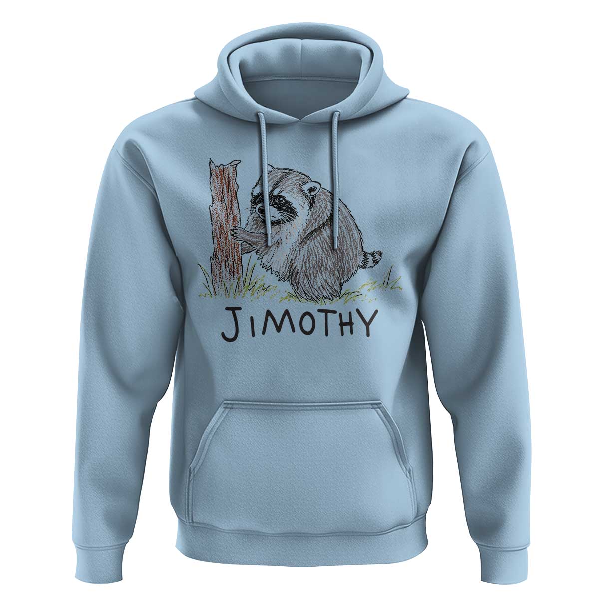 Jimothy Funny Viral Seattle Raccoon Crayon Drawing Graphic Hoodie Trash Panda Feral Legend Supporter