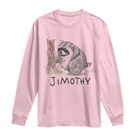 Jimothy Funny Viral Seattle Raccoon Crayon Drawing Graphic Long Sleeve Shirt Trash Panda Feral Legend Supporter
