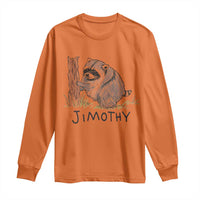 Jimothy Funny Viral Seattle Raccoon Crayon Drawing Graphic Long Sleeve Shirt Trash Panda Feral Legend Supporter
