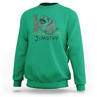 Jimothy Funny Viral Seattle Raccoon Crayon Drawing Graphic Sweatshirt Trash Panda Feral Legend Supporter