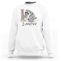 Jimothy Funny Viral Seattle Raccoon Crayon Drawing Graphic Sweatshirt Trash Panda Feral Legend Supporter