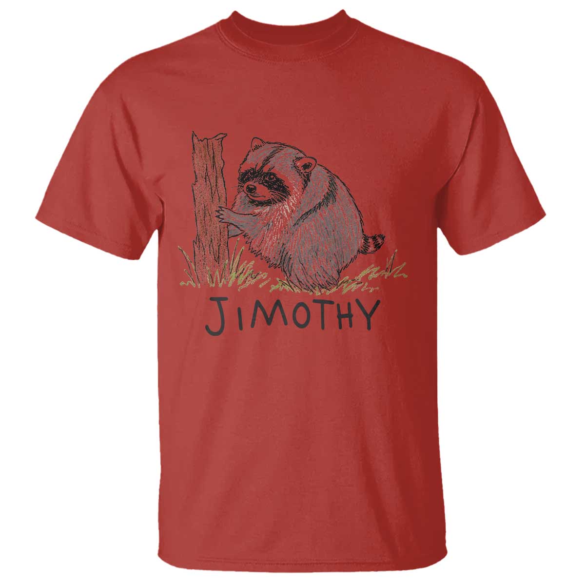 Jimothy Funny Viral Seattle Raccoon Crayon Drawing Graphic T Shirt Trash Panda Feral Legend Supporter