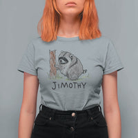 Jimothy Funny Viral Seattle Raccoon Crayon Drawing Graphic T Shirt For Women Trash Panda Feral Legend Supporter