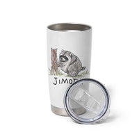 Jimothy Funny Viral Seattle Raccoon Crayon Drawing Graphic Tumbler Cup Trash Panda Feral Legend Supporter