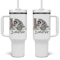 Jimothy Funny Viral Seattle Raccoon Crayon Drawing Graphic Tumbler With Handle Trash Panda Feral Legend Supporter