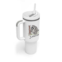 Jimothy Funny Viral Seattle Raccoon Crayon Drawing Graphic Tumbler With Handle Trash Panda Feral Legend Supporter