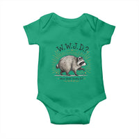 What Would Jimothy Do WWJD Funny Parody Baby Onesie Viral Seattle Raccoon Meme Feral Legend Humor