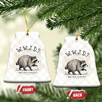 What Would Jimothy Do WWJD Funny Parody Ceramic Ornament Viral Seattle Raccoon Meme Feral Legend Humor