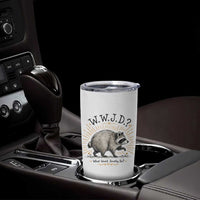 What Would Jimothy Do WWJD Funny Parody Tumbler Cup Viral Seattle Raccoon Meme Feral Legend Humor