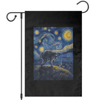 Jimothy Seattle Raccoon Starry Night Parody Graphic Garden Flag Trash Panda Feral Legend Supporter
