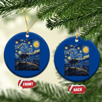 Jimothy Seattle Raccoon Starry Night Parody Graphic Ceramic Ornament Trash Panda Feral Legend Supporter