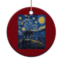 Jimothy Seattle Raccoon Starry Night Parody Graphic Ceramic Ornament Trash Panda Feral Legend Supporter