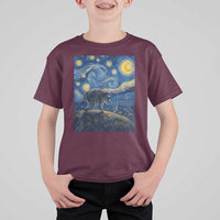 Jimothy Seattle Raccoon Starry Night Parody Graphic T Shirt For Kid Trash Panda Feral Legend Supporter