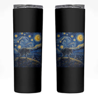 Jimothy Seattle Raccoon Starry Night Parody Graphic Skinny Tumbler Trash Panda Feral Legend Supporter