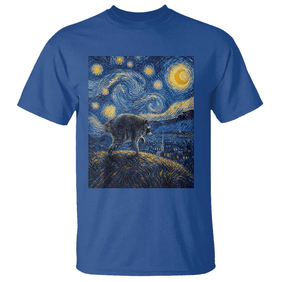Jimothy Seattle Raccoon Starry Night Parody Graphic T Shirt Trash Panda Feral Legend Supporter