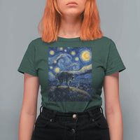 Jimothy Seattle Raccoon Starry Night Parody Graphic T Shirt For Women Trash Panda Feral Legend Supporter
