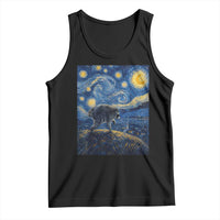 Jimothy Seattle Raccoon Starry Night Parody Graphic Tank Top Trash Panda Feral Legend Supporter