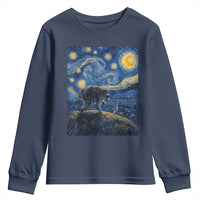 Jimothy Seattle Raccoon Starry Night Parody Graphic Youth Sweatshirt Trash Panda Feral Legend Supporter