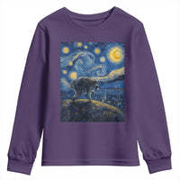 Jimothy Seattle Raccoon Starry Night Parody Graphic Youth Sweatshirt Trash Panda Feral Legend Supporter
