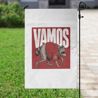 Funny Jimothy Vamos Spain Soccer Fans Parody Garden Flag Seattle Raccoon Espana Champs Victory Celebration