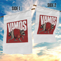 Funny Jimothy Vamos Spain Soccer Fans Parody Garden Flag Seattle Raccoon Espana Champs Victory Celebration