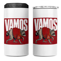 Funny Jimothy Vamos Spain Soccer Fans Parody 4 in 1 Can Cooler Tumbler Seattle Raccoon Espana Champs Victory Celebration