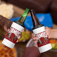 Funny Jimothy Vamos Spain Soccer Fans Parody 4 in 1 Can Cooler Tumbler Seattle Raccoon Espana Champs Victory Celebration