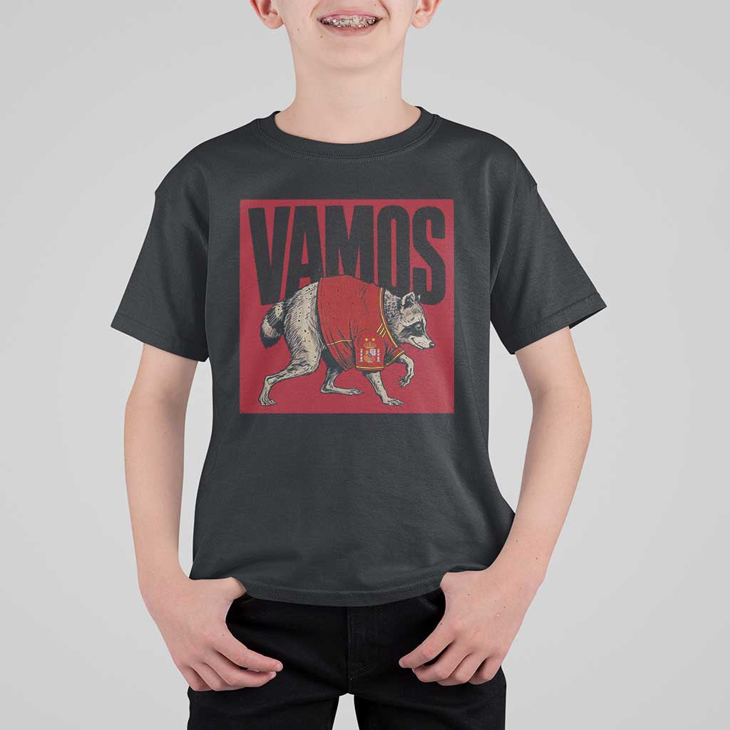 Funny Jimothy Vamos Spain Soccer Fans Parody T Shirt For Kid Seattle Raccoon Espana Champs Victory Celebration