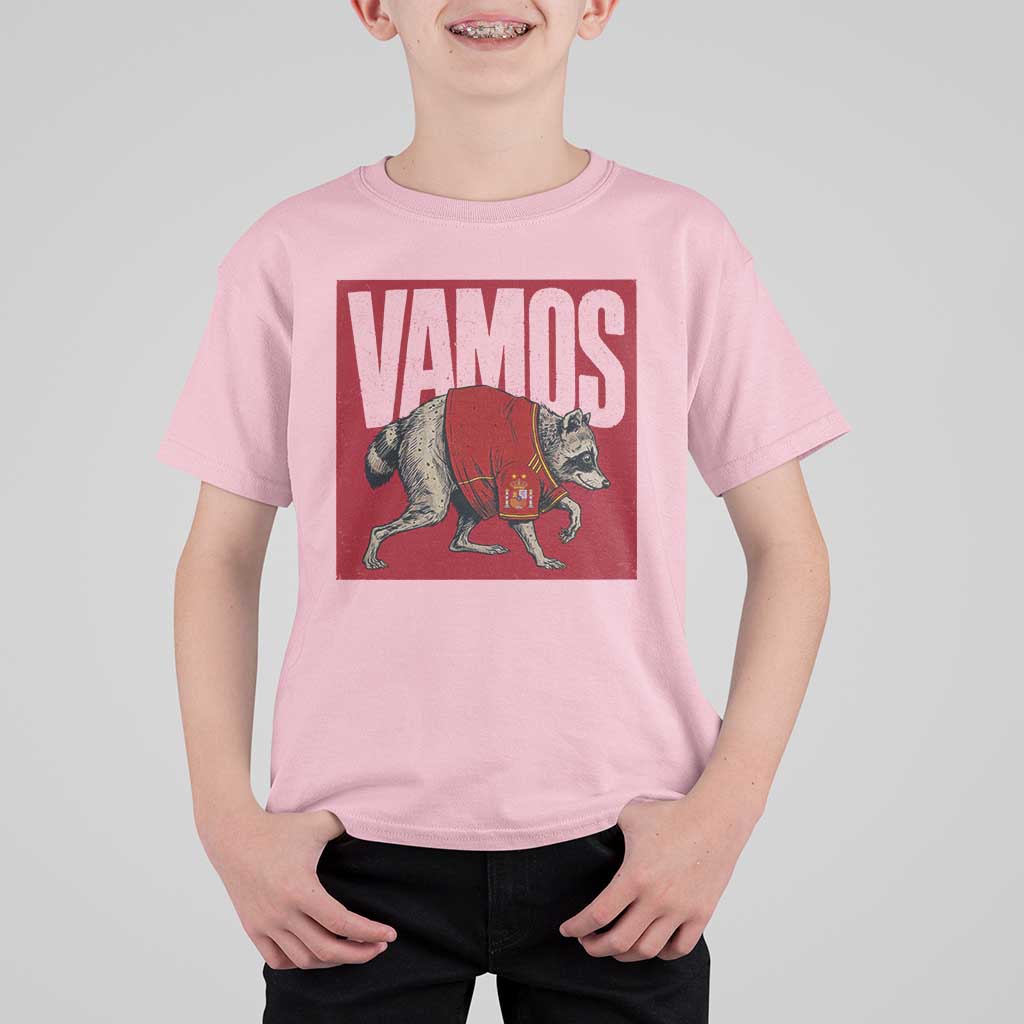 Funny Jimothy Vamos Spain Soccer Fans Parody T Shirt For Kid Seattle Raccoon Espana Champs Victory Celebration
