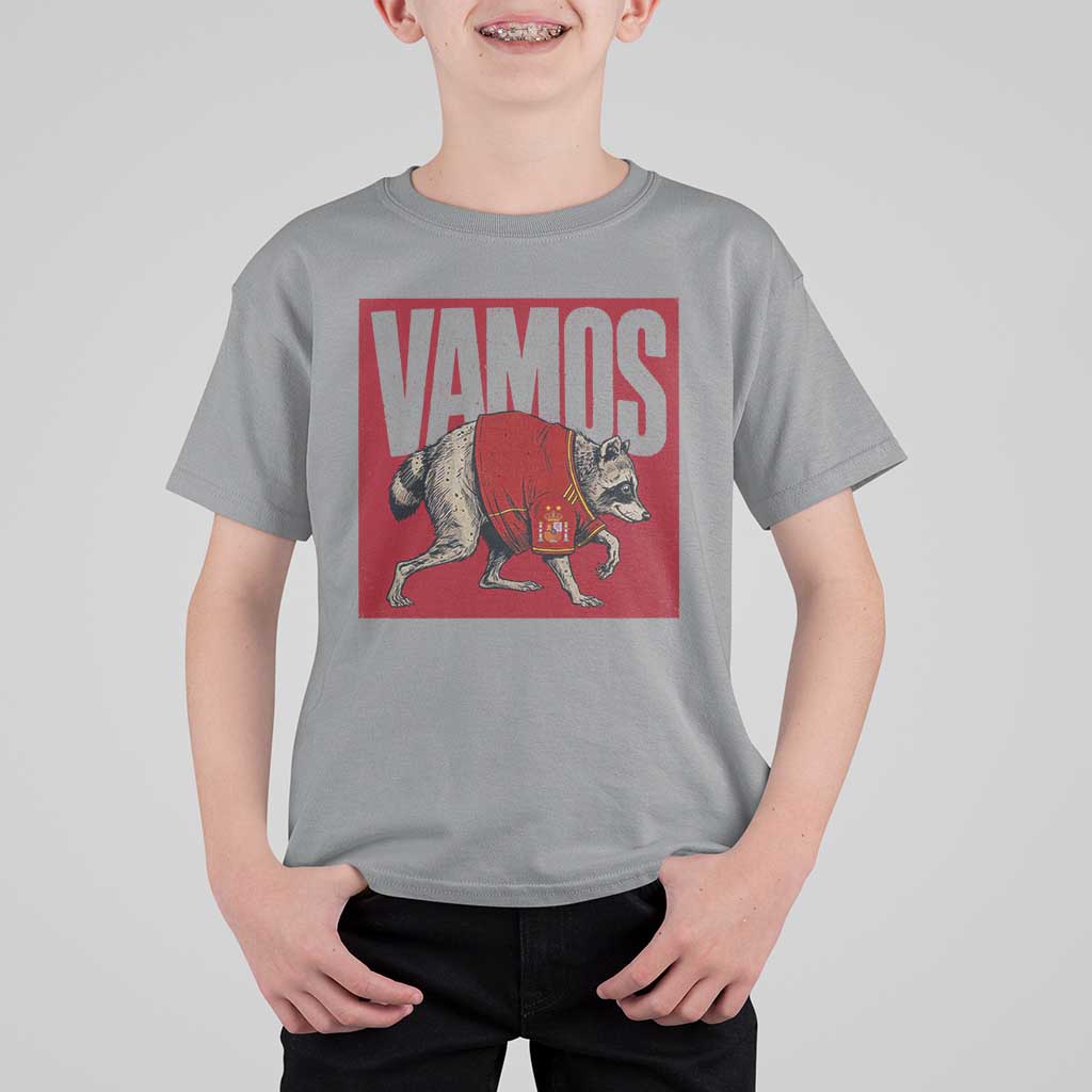 Funny Jimothy Vamos Spain Soccer Fans Parody T Shirt For Kid Seattle Raccoon Espana Champs Victory Celebration