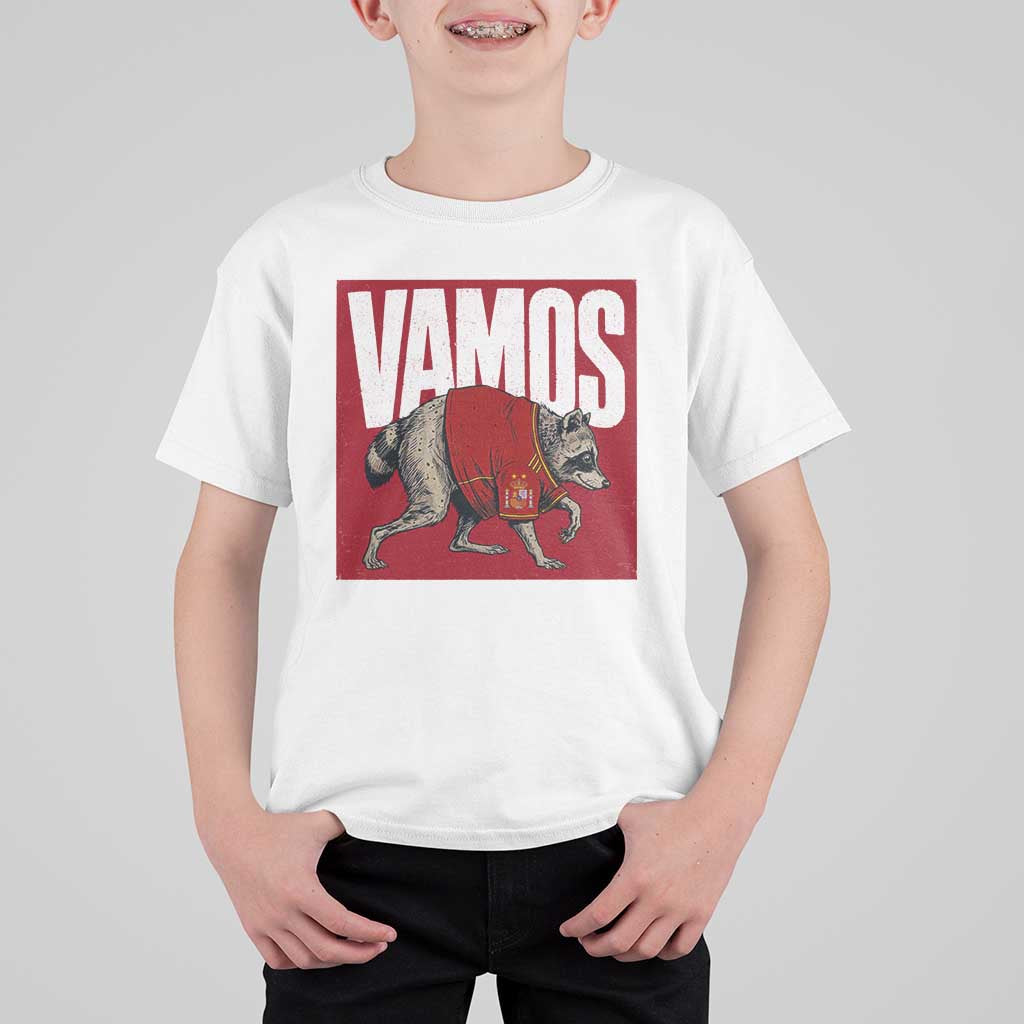 Funny Jimothy Vamos Spain Soccer Fans Parody T Shirt For Kid Seattle Raccoon Espana Champs Victory Celebration