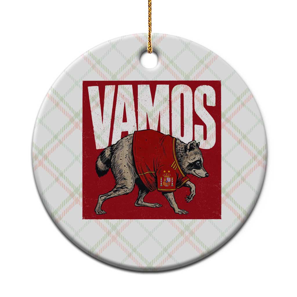 Funny Jimothy Vamos Spain Soccer Fans Parody Ceramic Ornament Seattle Raccoon Espana Champs Victory Celebration
